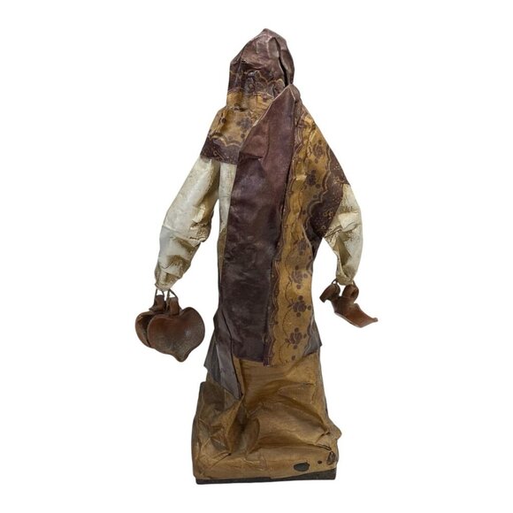 Handmade Mexican Folk Art Paper Mache Old Village People Figurine Lot Vintage - Picture 10 of 12